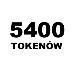 Pakiet 5400 Tokenów AI